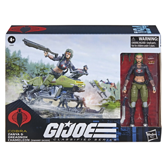 G.I. Joe Classified Series Action Figure and Vehicle Set #194 Zanya and Dreadnok Chameleon (Swamp Skier) 15cm - Loaded Dice