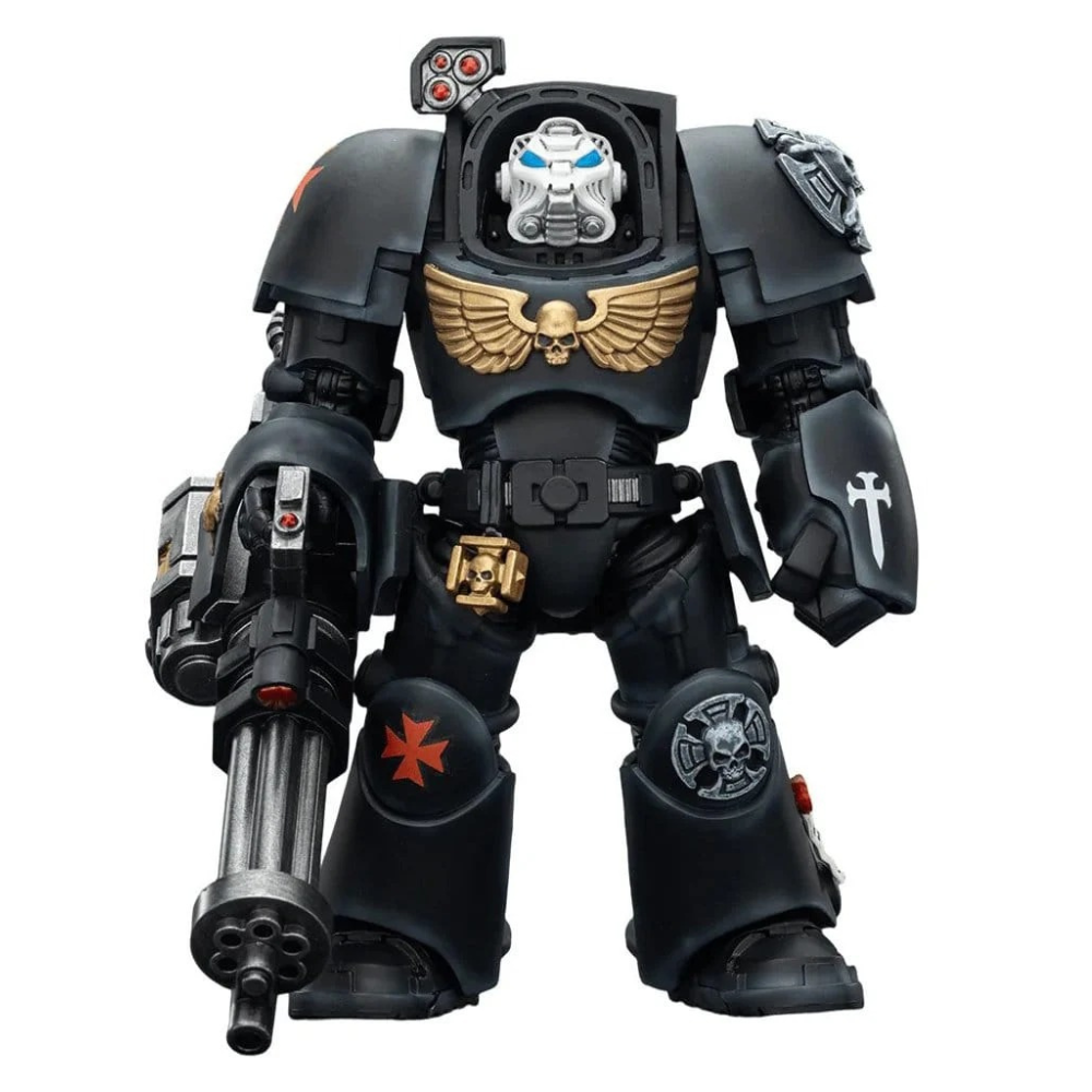 Joy Toy Warhammer 40k: Black Templars Terminator 3 with Power Fist and Assault Cannon 14cm - Loaded Dice