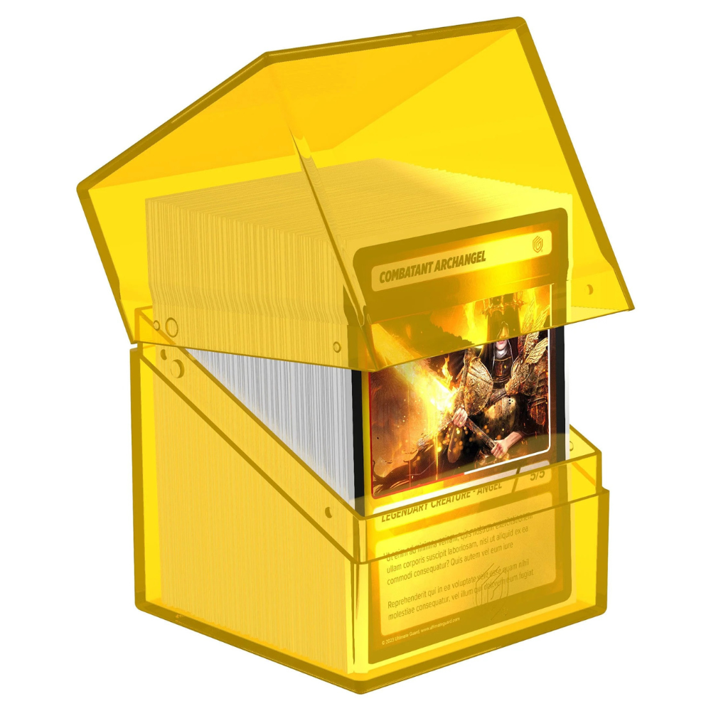 Ultimate Guard Boulder 100+ Clear - Amber - Loaded Dice