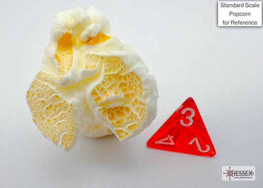 Chessex - Mini Translucent Polyhedral 7-Die Set - Red & White - Loaded Dice