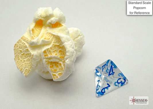Chessex - Mini Borealis Polyhedral 7 Die Set - Luminary Icicle light Blue - Loaded Dice