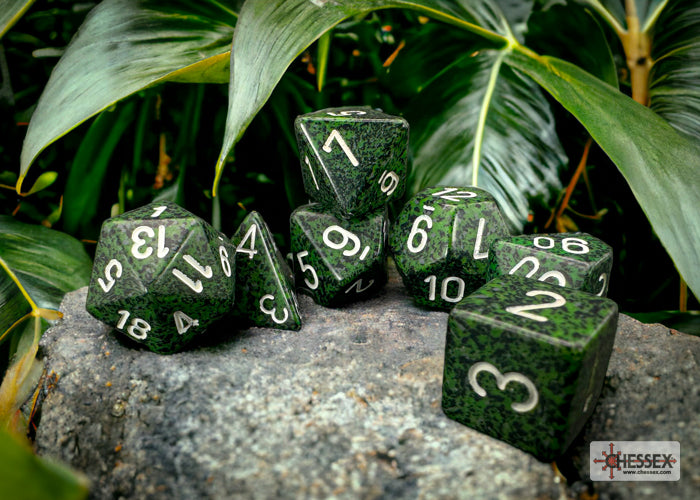 Chessex - Speckled Polyhedral 7 Dice Set - Recon - Loaded Dice