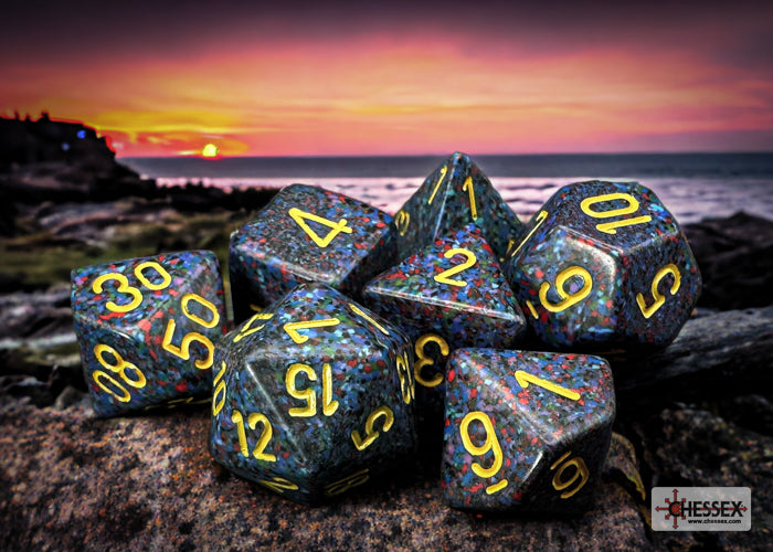 Chessex - Speckled Polyhedral 7 Dice Set - Twilight - Loaded Dice