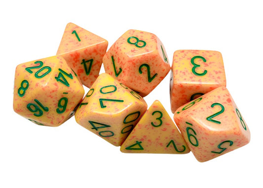 Chessex - Speckled Polyhedral 7 Dice Set - Lotus - Loaded Dice