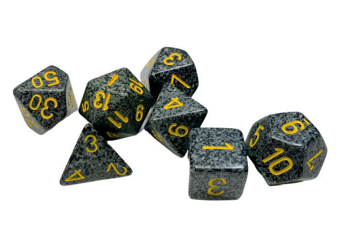Chessex - Speckled Polyhedral 7 Dice Set - Urban Camo - Loaded Dice