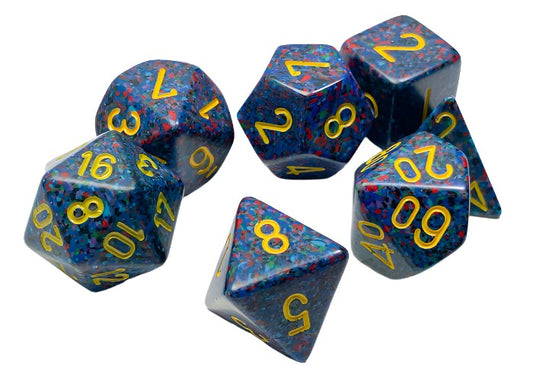 Chessex - Speckled Polyhedral 7 Dice Set - Twilight - Loaded Dice