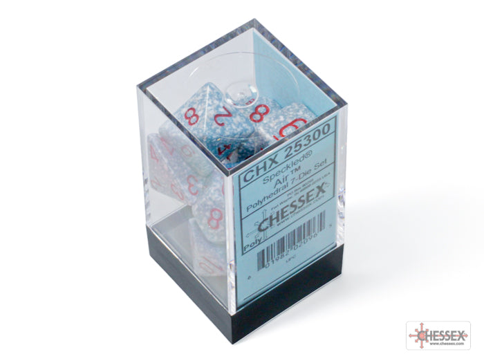 Chessex - Speckled Polyhedral 7 Dice Set - Air - Loaded Dice