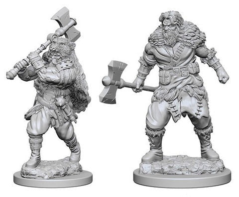 Human Male Barbarian: D&D Nolzur's Marvelous Unpainted Miniatures (W1) - Loaded Dice
