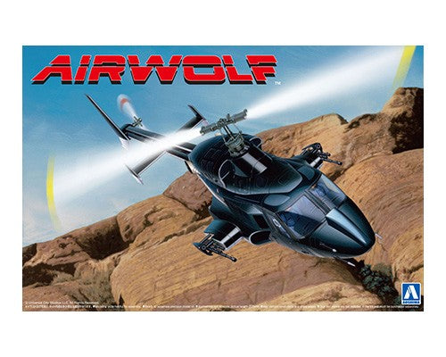 06352 Aoshima 1/48 Airwolf Helicopter with Black & Clear Body Options - Loaded Dice Barry Vale of Glamorgan CF64 3HD