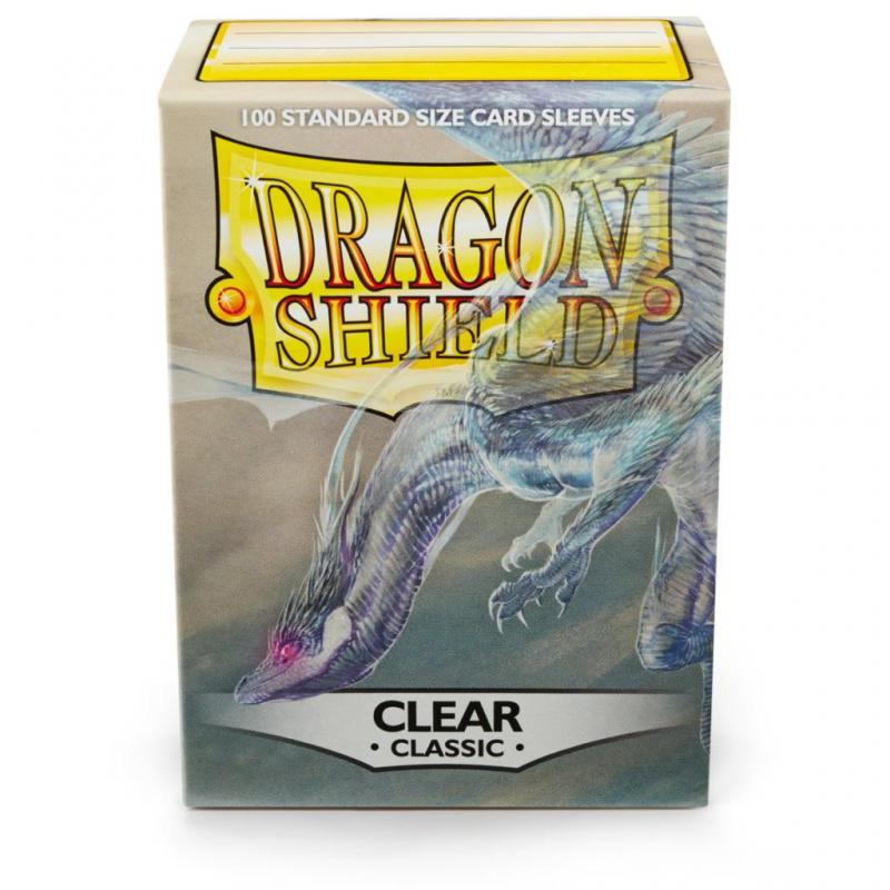Dragon Shield - Classic Standard Size Sleeves 100pk - Clear - Loaded Dice