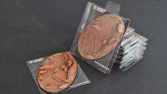 Gamers Grass Battle Ready Bases - Badland Oval 170mm (x1) - Loaded Dice