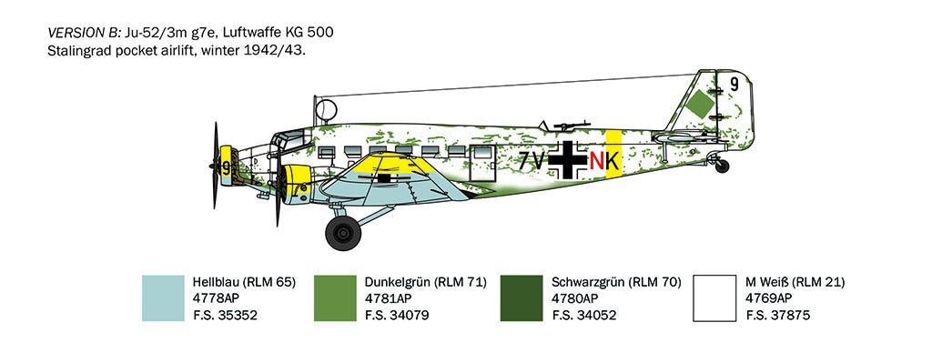 Italeri 1:72 Junkers Ju 52 - 102