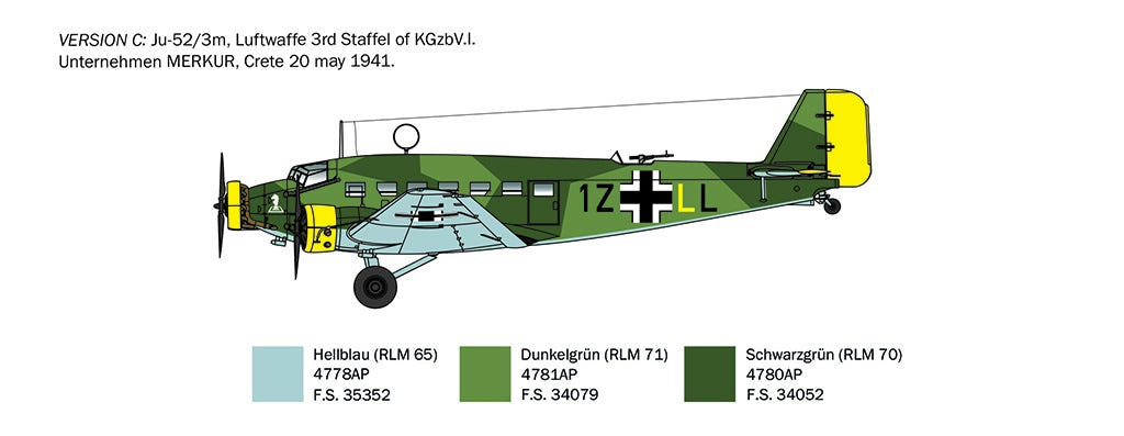 Italeri 1:72 Junkers Ju 52 - 102