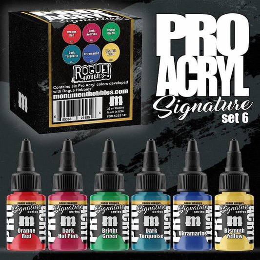 Pro Acryl Signature - Rogue Hobbies Signature Set - 6 Colors - Loaded Dice