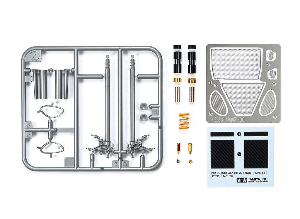 Tamiya 1:12 Team Suzuki Ecstar GSX-RR 2020 Front Fork Set - 12691