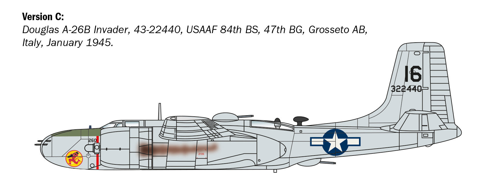 Italeri 1:72 A-26 A/B Invader - 1274