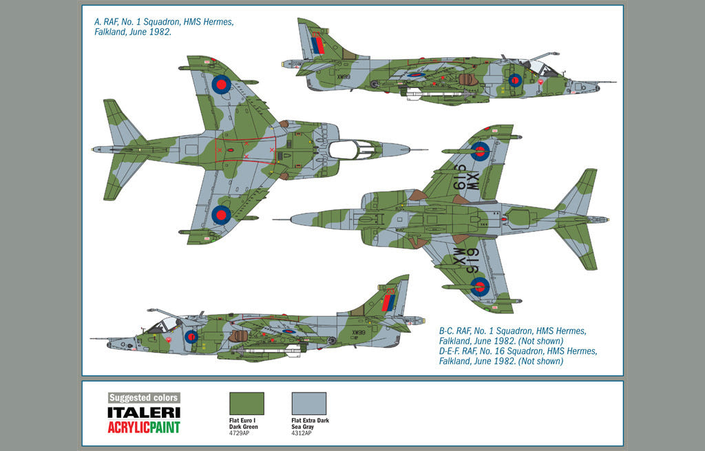 Italeri 1:72 Harrier GR.3 "Falkland" - 1401