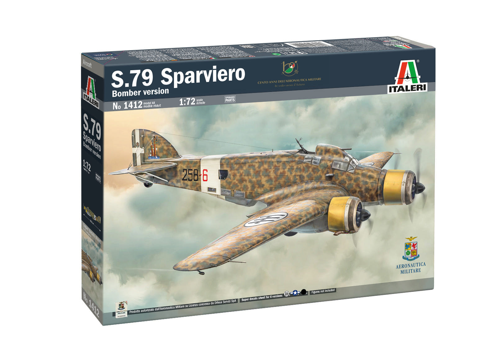 Italeri 1:72 S.M. 79 Sparviero - 1412