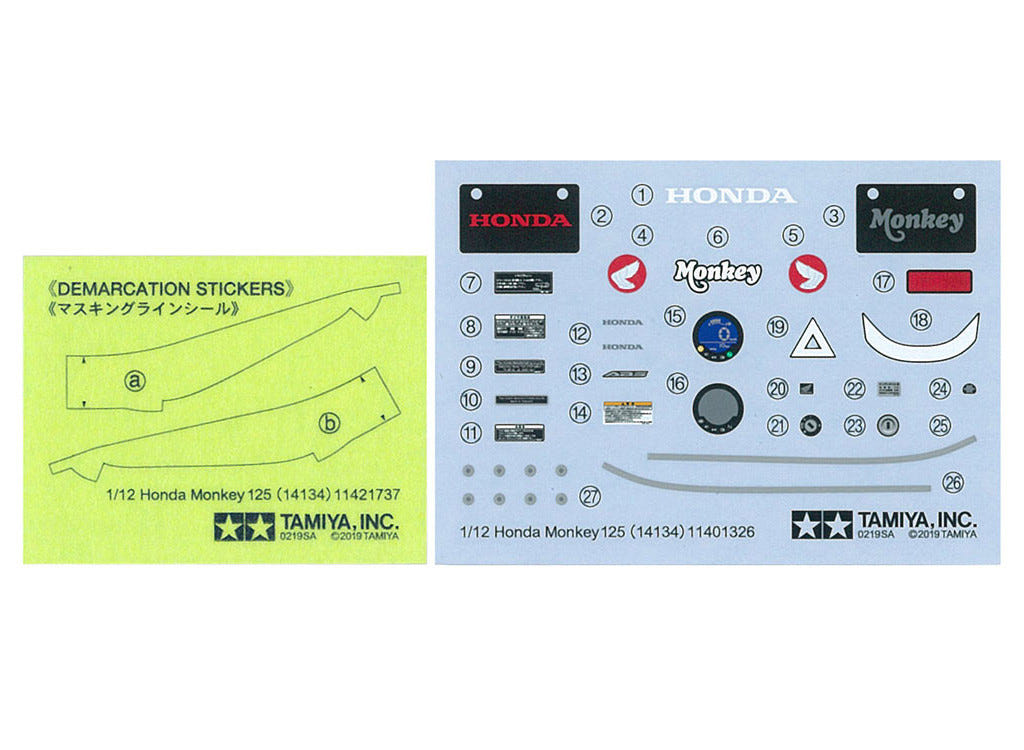 Tamiya 1:12 Honda Monkey 125 (2018) - 14134