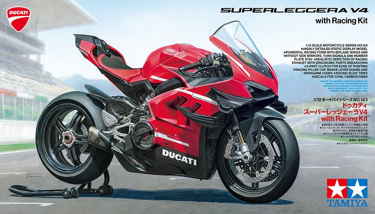 Tamiya 1:12 Ducati Superleggera V4 with Racing Kit - 14143