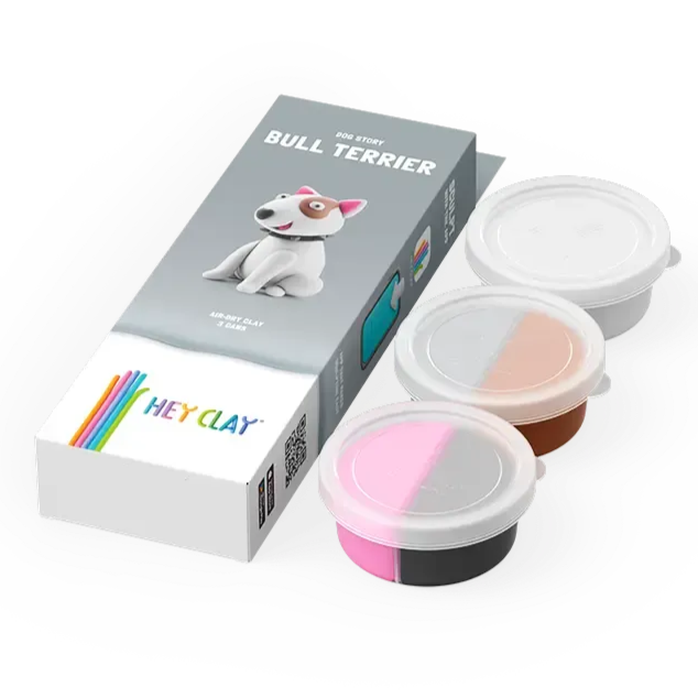 Hey Clay Dog Story - Bull Terrier (3 Cans) - Loaded Dice