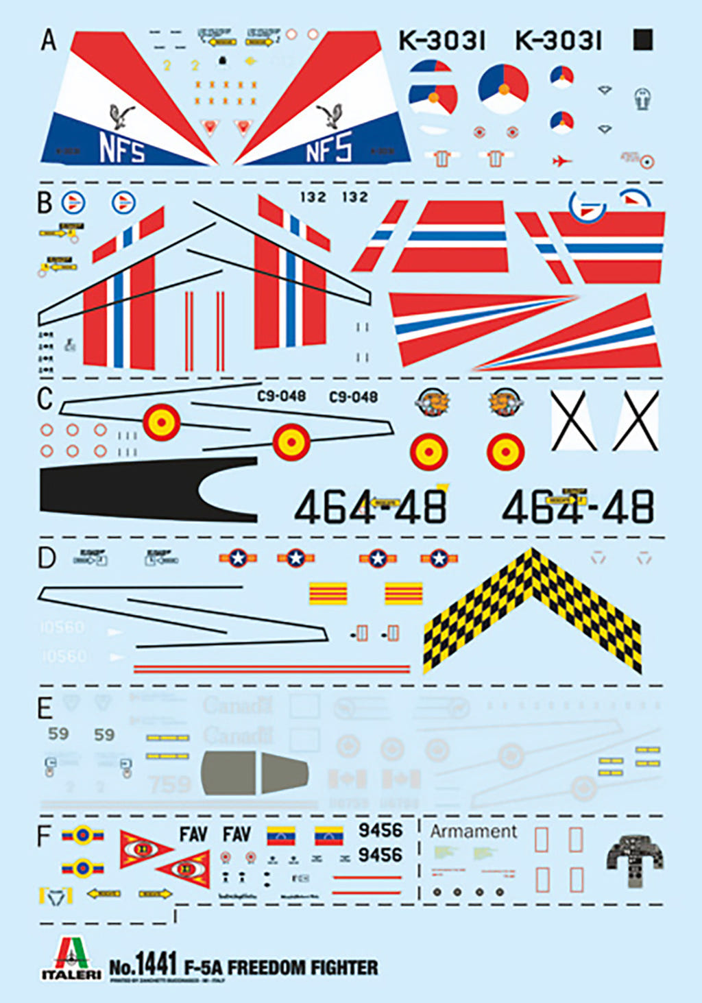 Italeri 1:72 F-5A Freedom Fighter - 1441