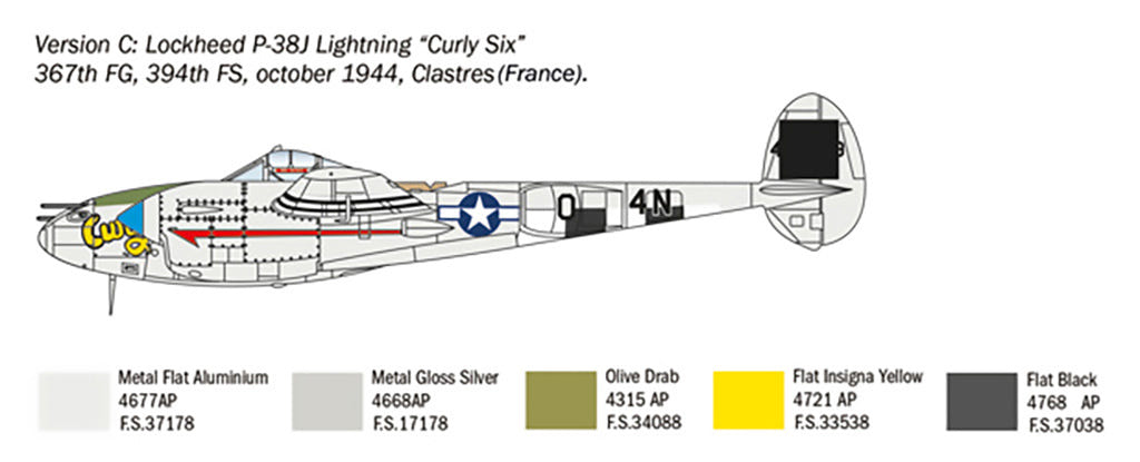 Italeri 1:72 P-38J “Lightning” - 1446