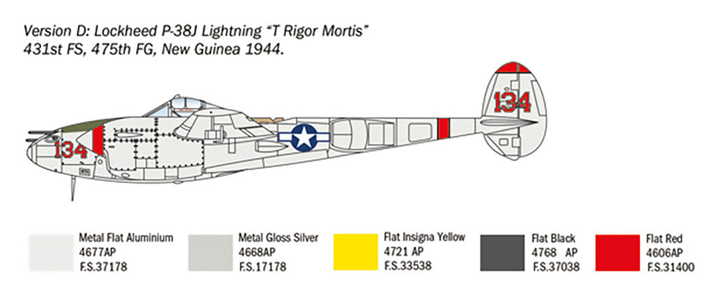 Italeri 1:72 P-38J “Lightning” - 1446