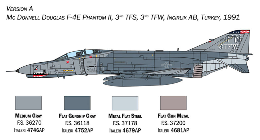 Italeri 1:72 McDonnell Douglas F-4E/F Phantom II - 1448