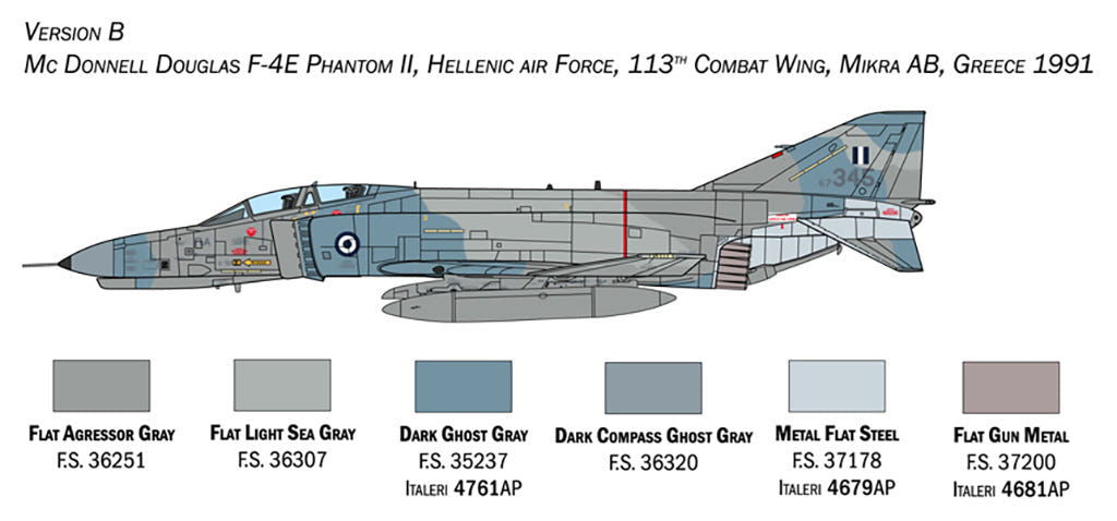 Italeri 1:72 McDonnell Douglas F-4E/F Phantom II - 1448
