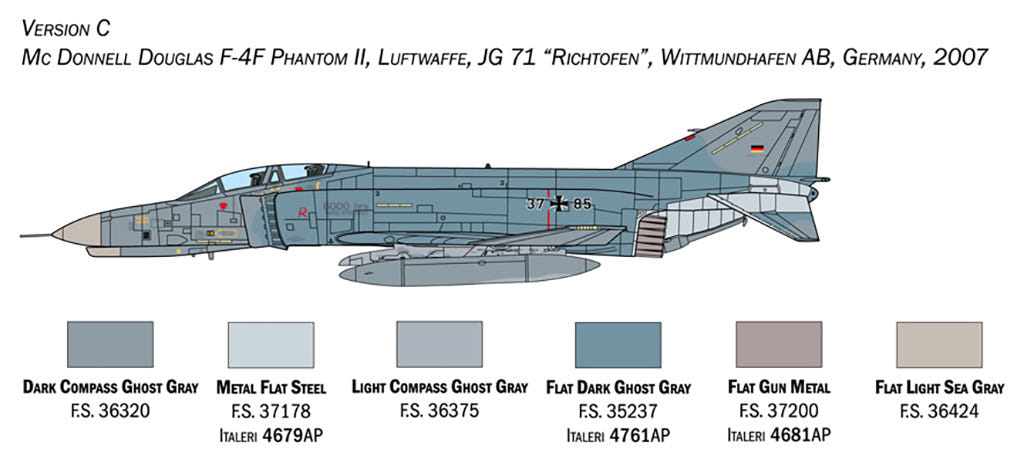Italeri 1:72 McDonnell Douglas F-4E/F Phantom II - 1448