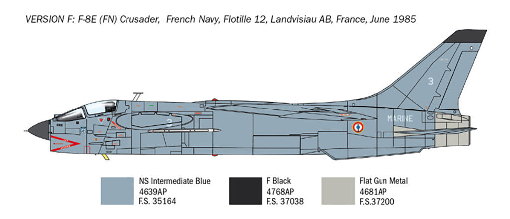 Italeri 1:72 F-8E Crusader - 1456