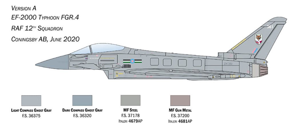 Italeri 1:72 RAF Eurofighter Typhoon EF-2000 - 1457
