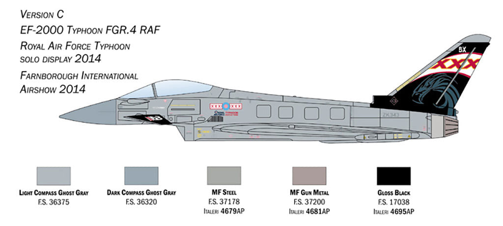 Italeri 1:72 RAF Eurofighter Typhoon EF-2000 - 1457