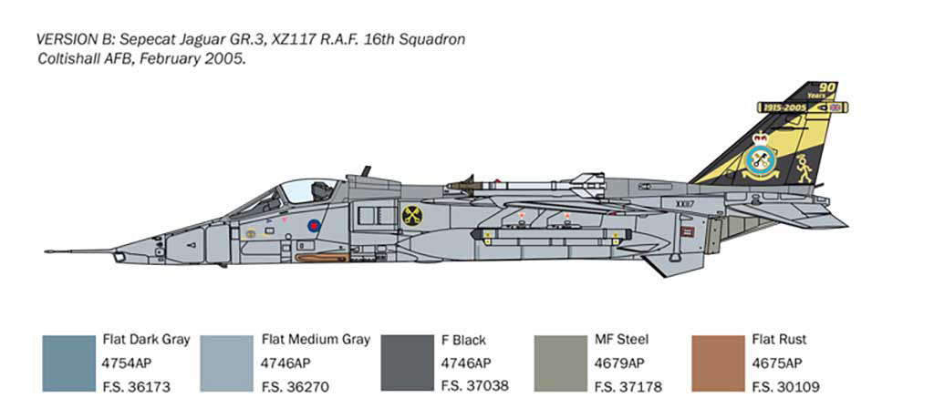 Italeri 1:72 RAF Jaguar GR.1-3 - 1459