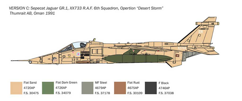 Italeri 1:72 RAF Jaguar GR.1-3 - 1459