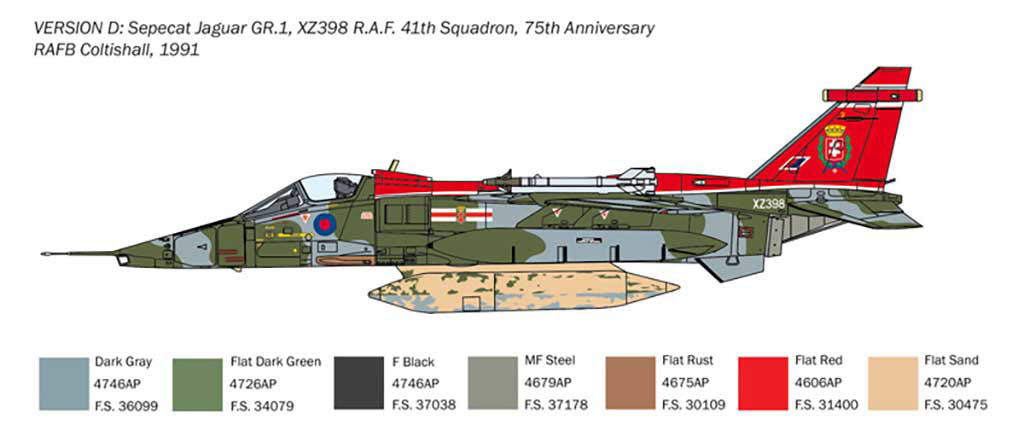 Italeri 1:72 RAF Jaguar GR.1-3 - 1459