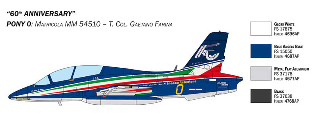 Italeri 1:72 Aermacchi MB-339 60th Anniversary - 1461