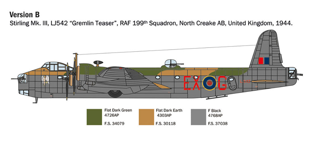 Italeri 1:72 Stirling Mk.III - 1462