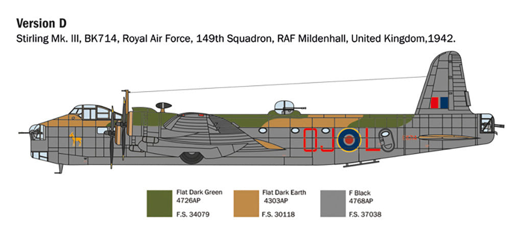 Italeri 1:72 Stirling Mk.III - 1462