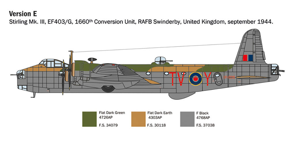 Italeri 1:72 Stirling Mk.III - 1462