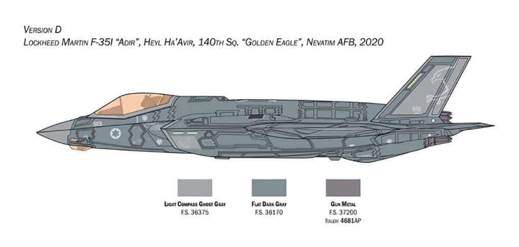 Italeri 1:72 F-35A Lightning II (Beast Mode) - 1464