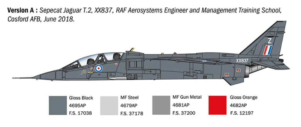 Italeri 1:72 RAF Jaguar T.2 Trainer - 1470