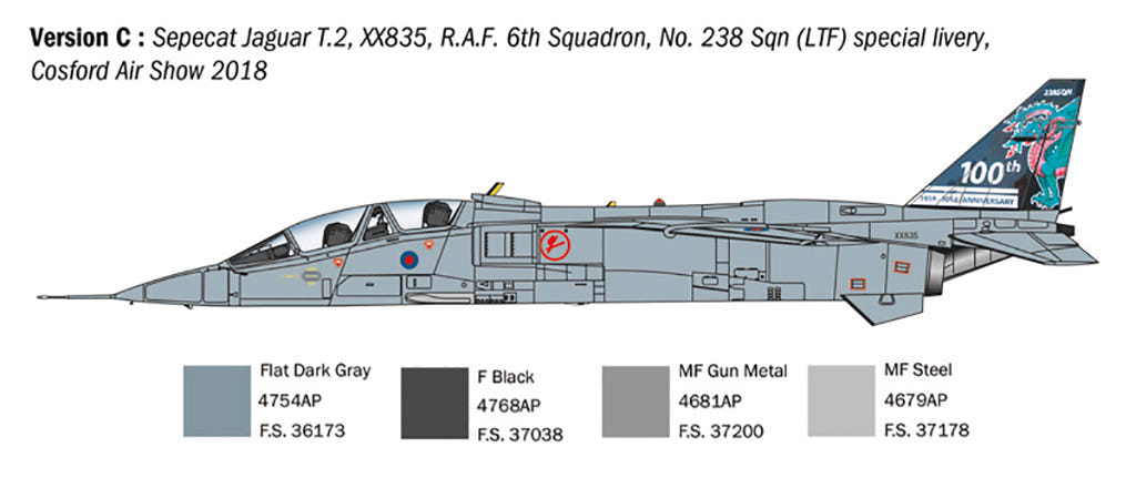 Italeri 1:72 RAF Jaguar T.2 Trainer - 1470