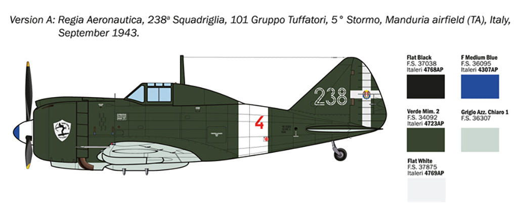 Italeri 1:72 Reggiane Re.2002 Ariete - 1472