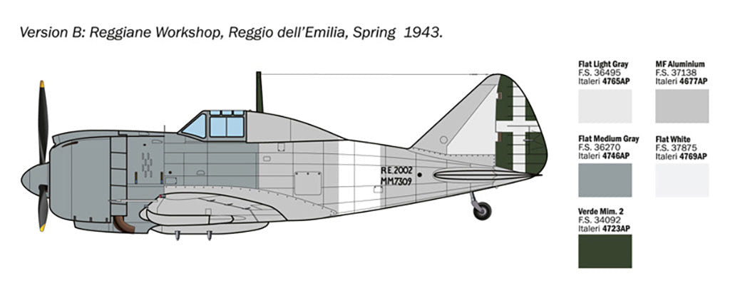 Italeri 1:72 Reggiane Re.2002 Ariete - 1472
