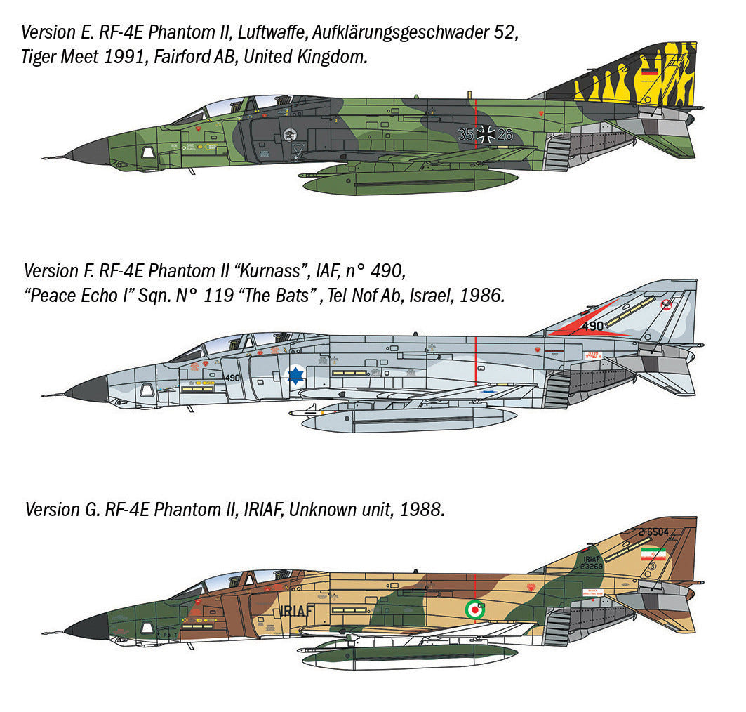 Italeri 1:72 McDonnell Douglas RF-4C/E Phantom II - 1477