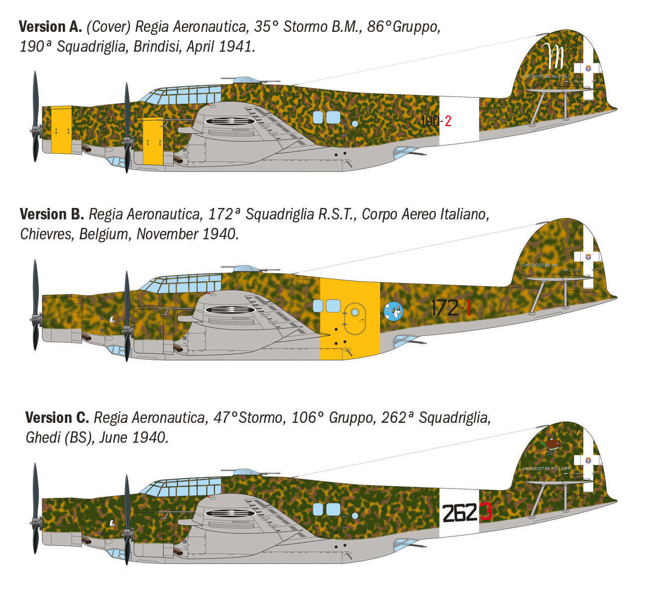 Italeri 1:72 CANT Z.1007 Alcione Bomber - 1479