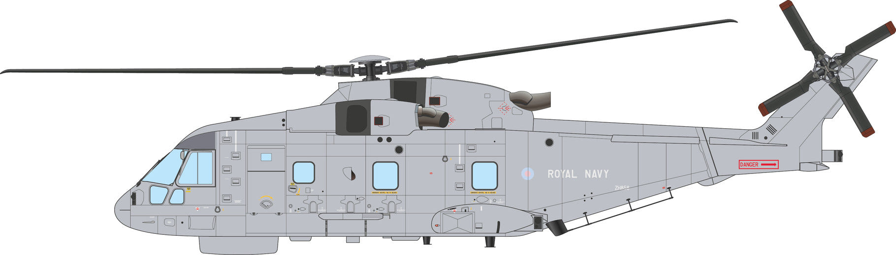 Italeri 1:72 AW-101 Merlin HM.1 - 1486