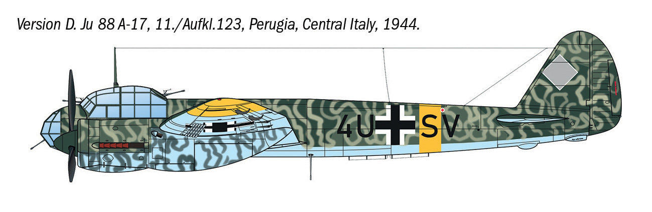 Italeri 1:72 Junkers Ju 88 A-17 Torpedo Bomber - 1489